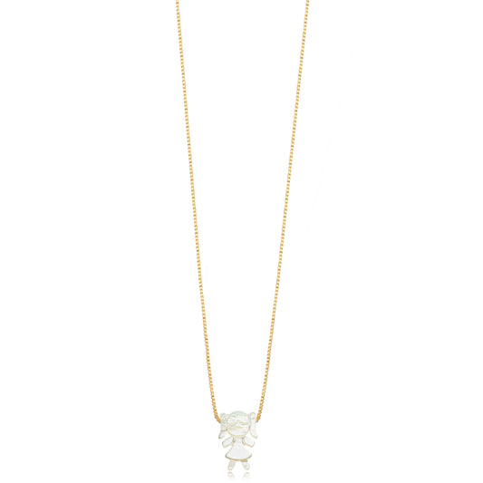 18K Gold Plated Girl Necklace
