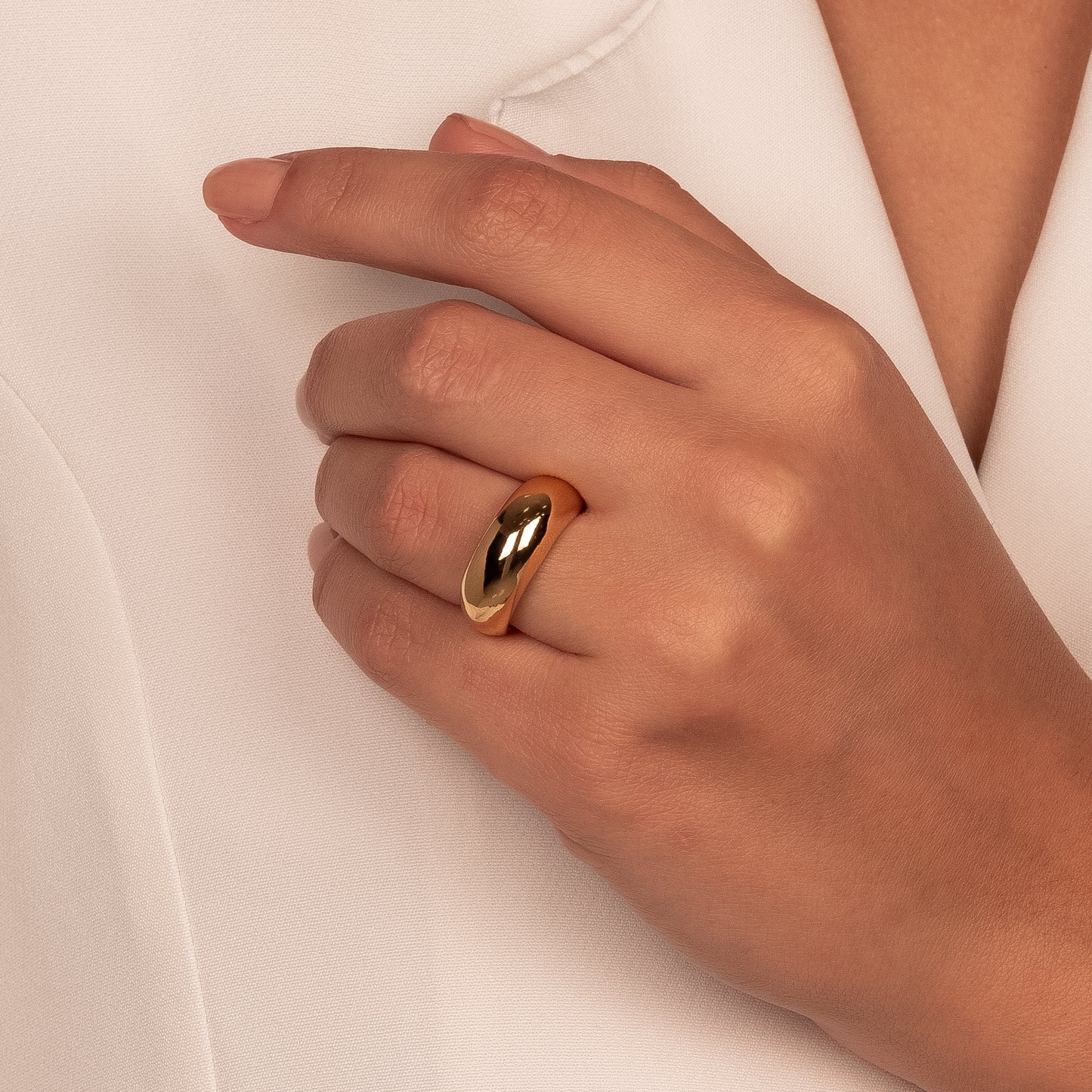 18K Gold Plated Bold Ring