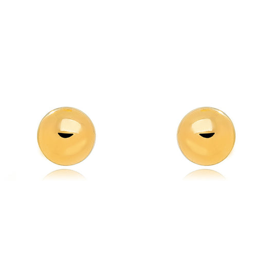 Classical Ball Stud 18K Gold Plated Earrings