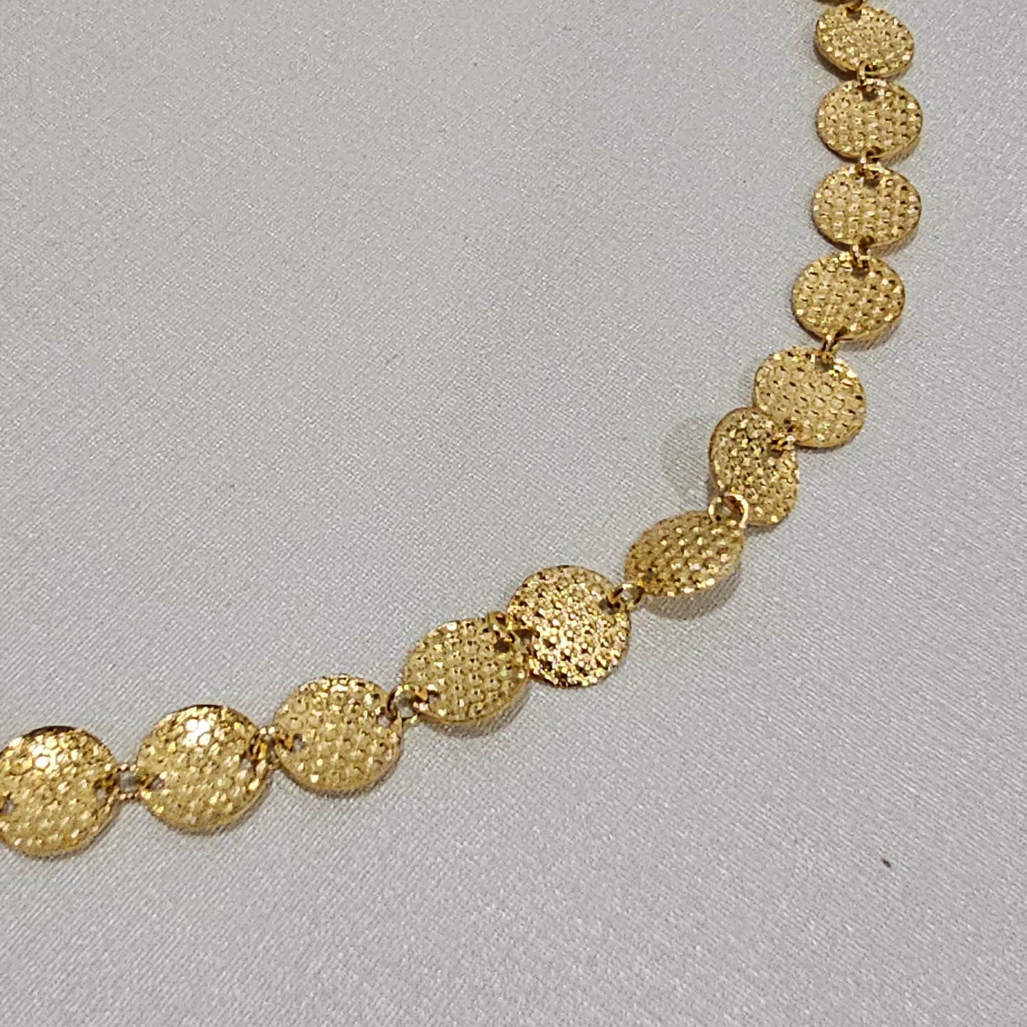 18K Gold Plated Medal Necklace
