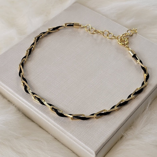 Silk Necklace 18K Gold Plated