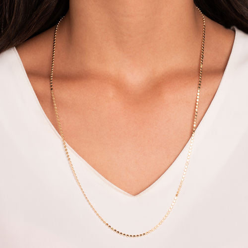 18K Gold Plated Dot Necklace 70cm
