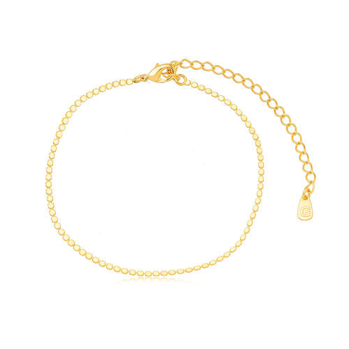 18K Gold Plated Bracelet with delicate dot details.