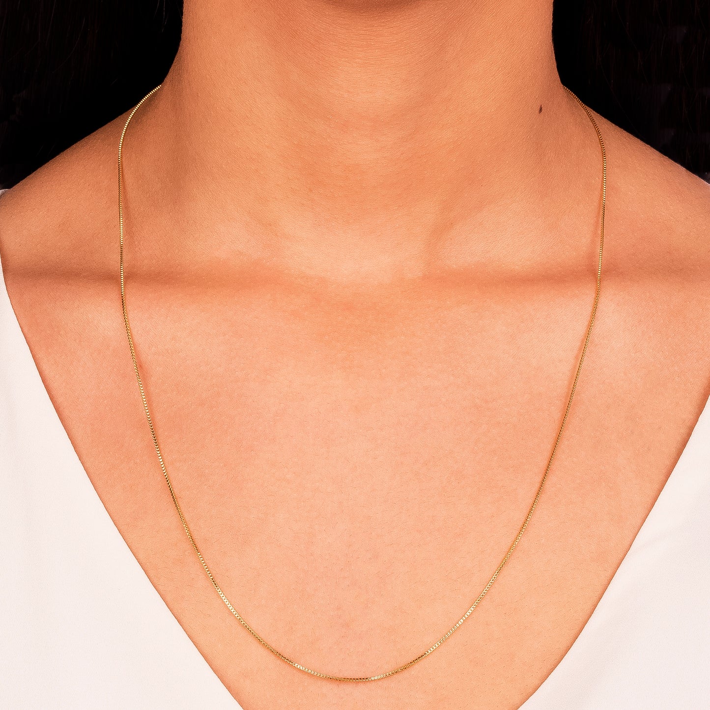 18K Gold Plated 45cm Basic Necklace