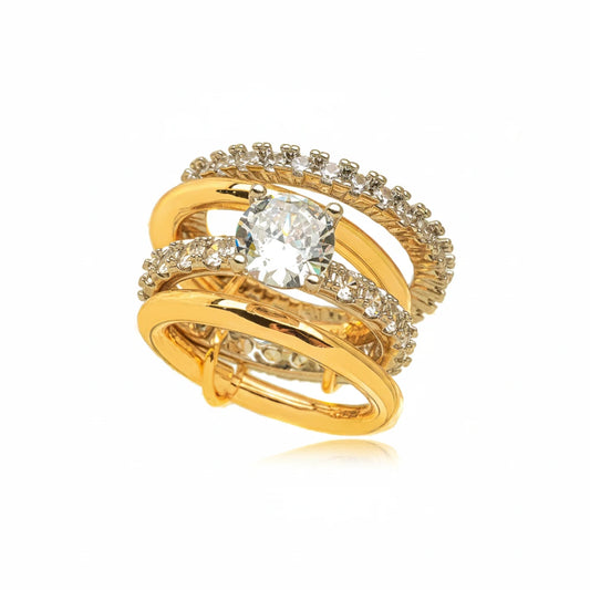 Detachable Ring Set IV - 18K Gold Plated