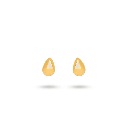 Delicate Teardrop Stud Earrings - 18K Gold Plated