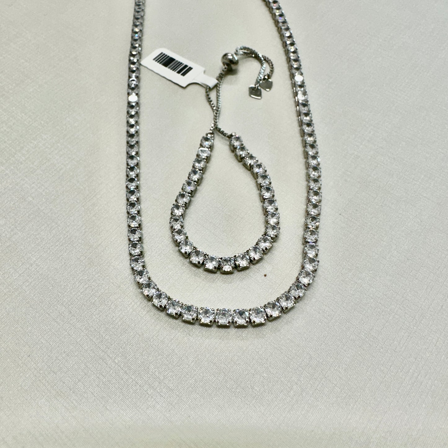 18k Gold Plated Tennis Round Zirconia Adjustable Bracelet