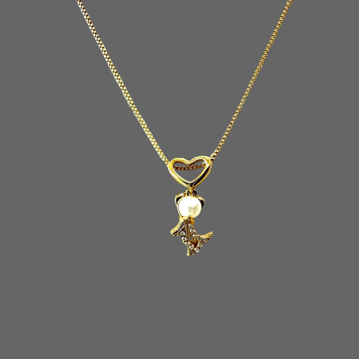 18K Gold Plated Dog Necklace