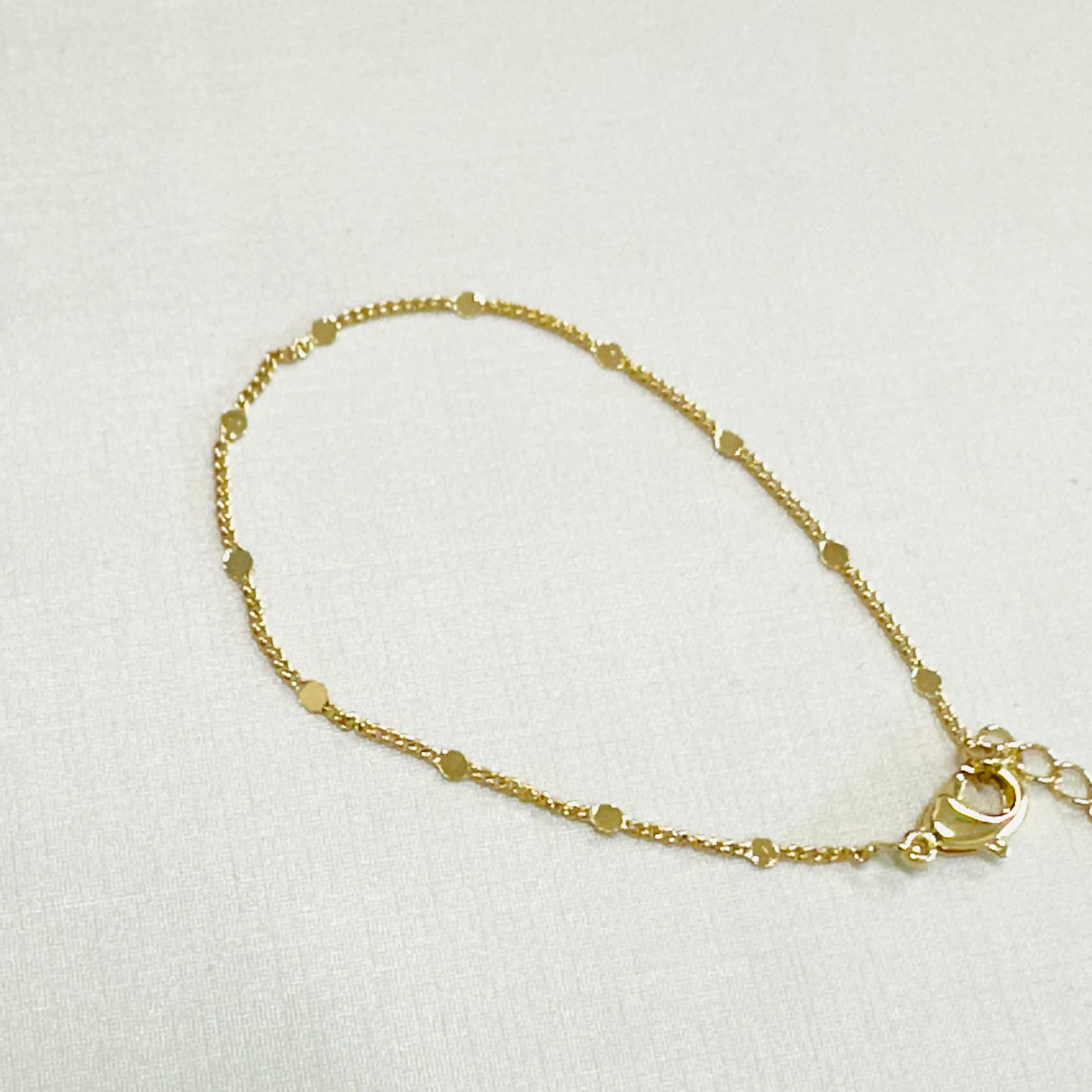 Delicate Mini Circles 18K Gold Plated Bracelet