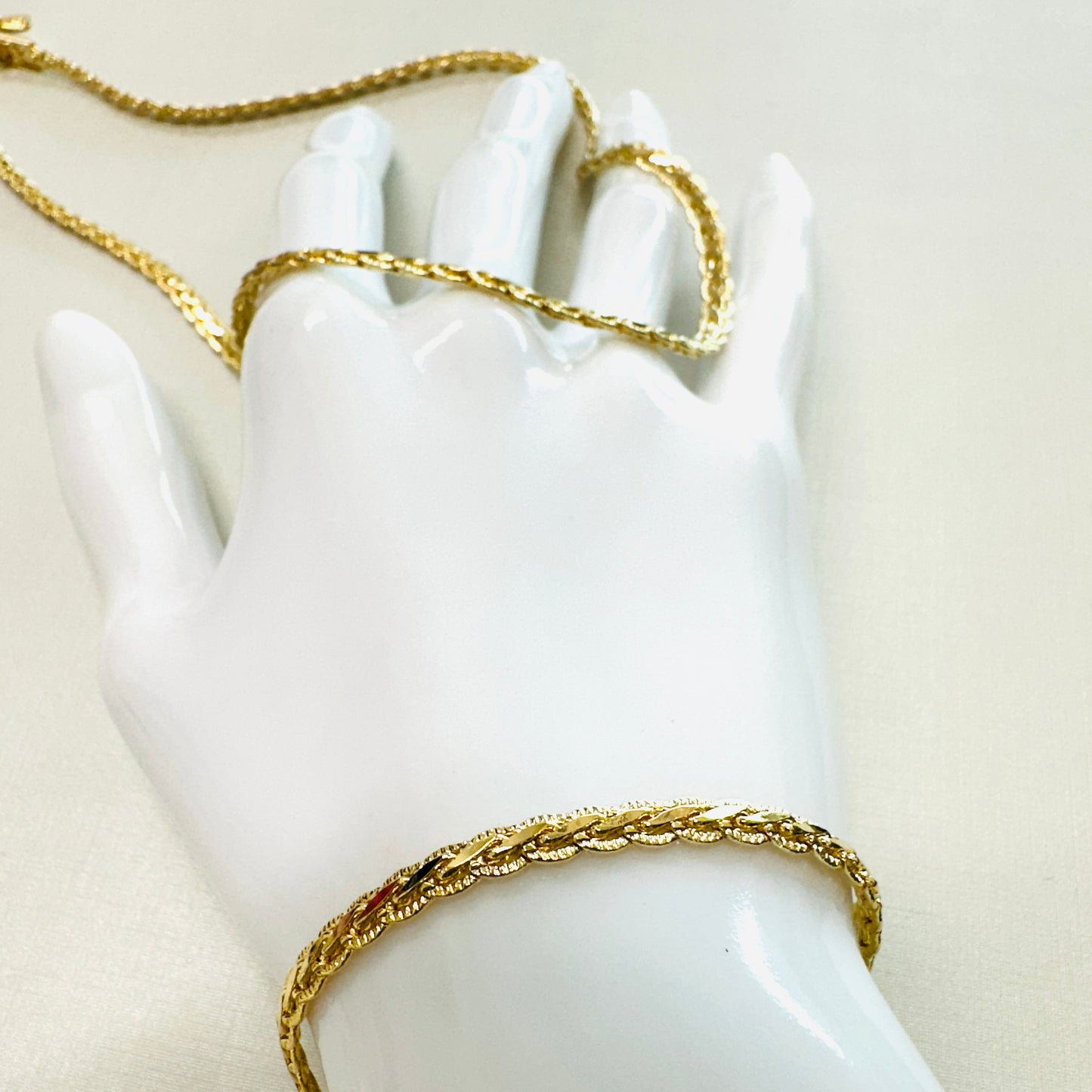 Detailed Chain 18K Gold Plated Bracelet