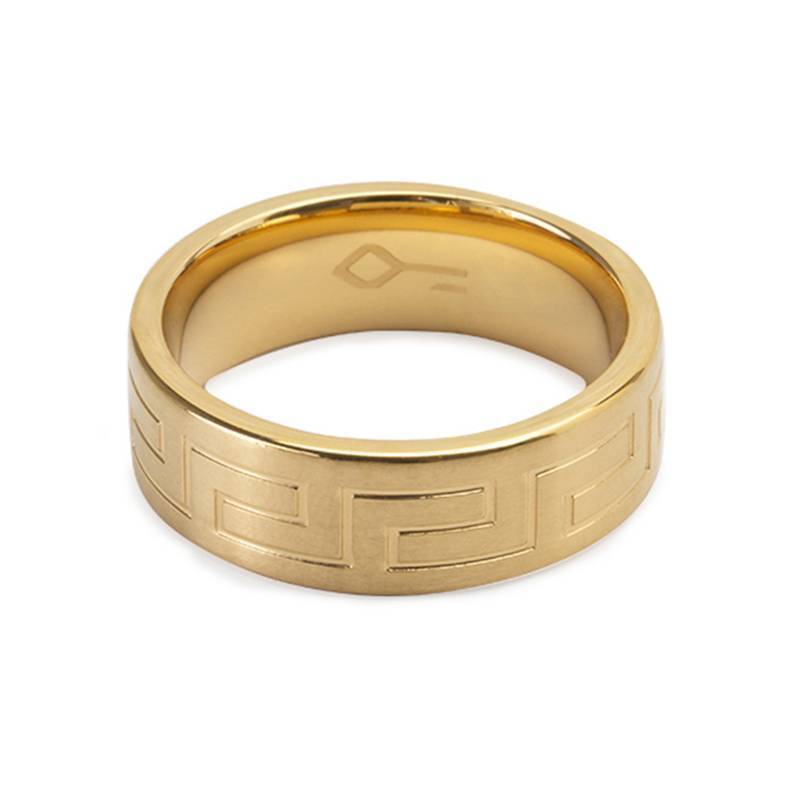 Male Steel Gold Ring