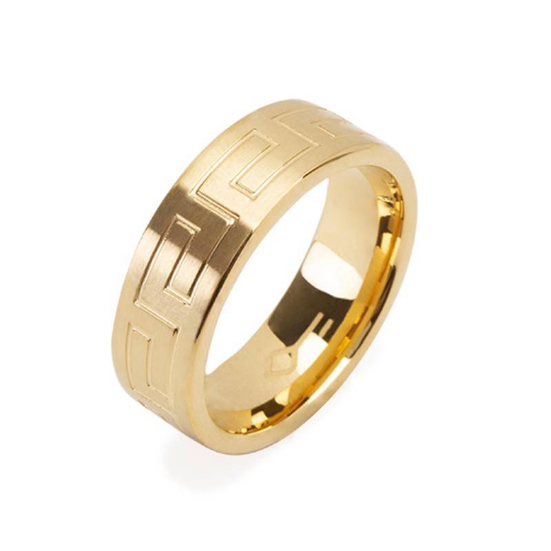 Male Steel Gold Ring