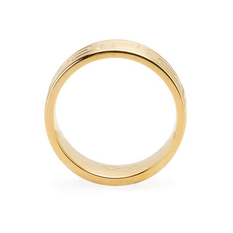 Male Steel Gold Ring