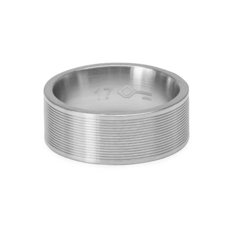 Male Steel Silver Ring