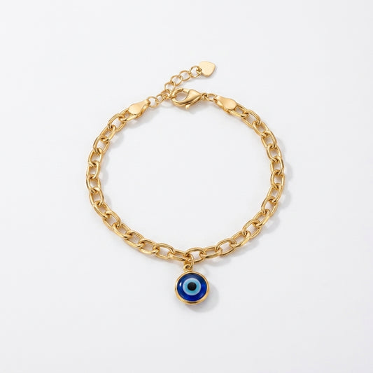 Evil Eye Bracelet - 18K Gold Plated