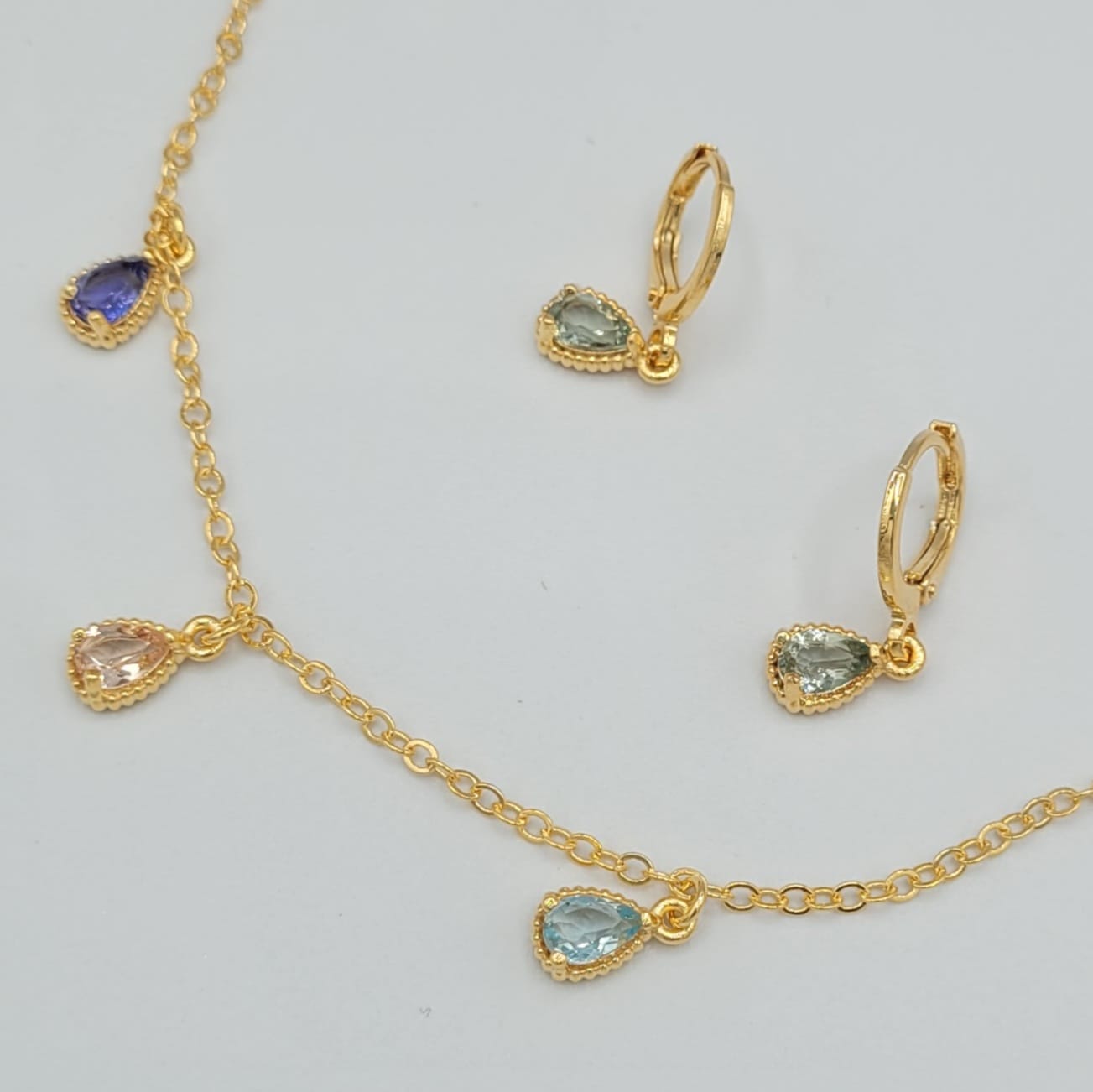 18K Gold Plated Daughter Small Drop Kids Set
