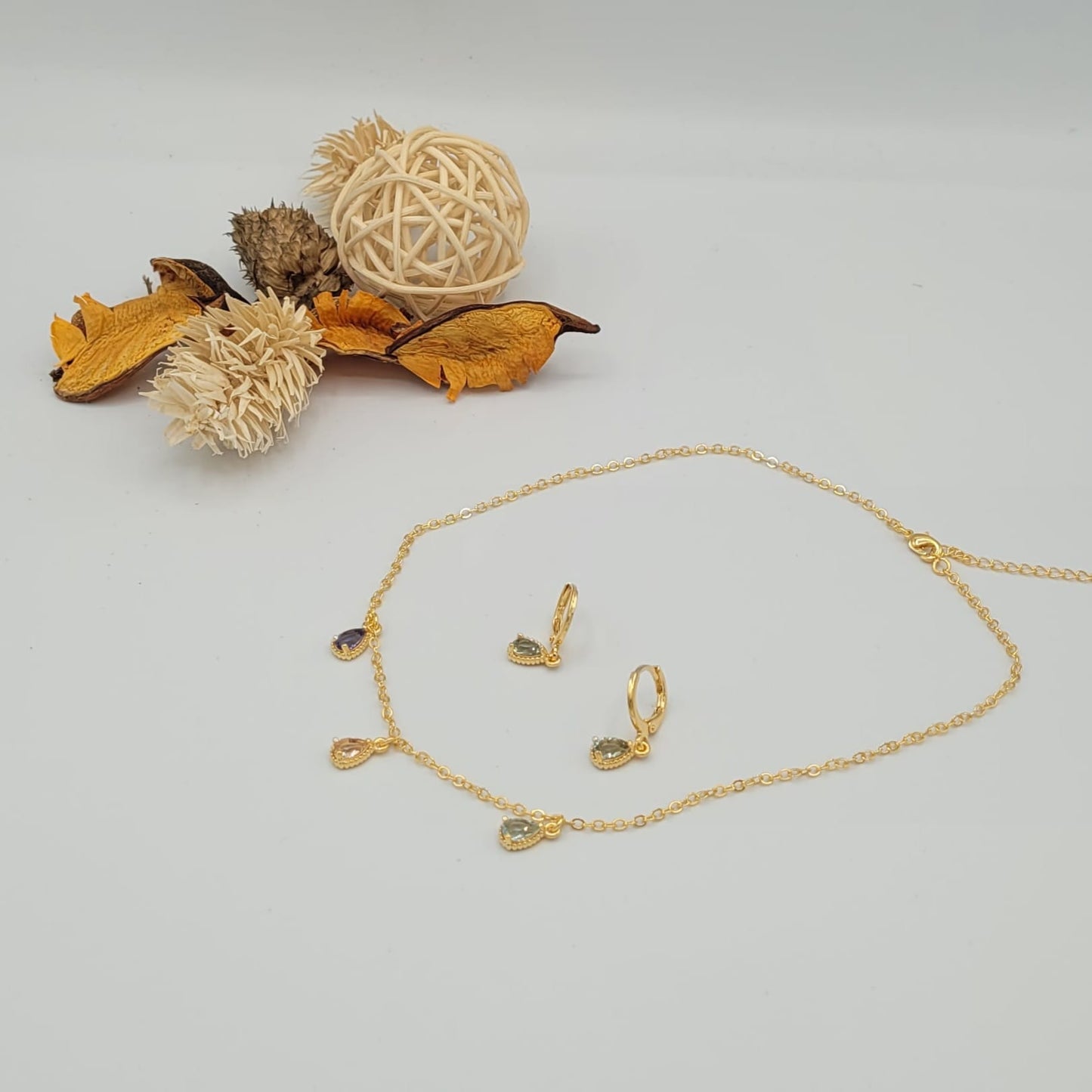 18K Gold Plated Daughter Small Drop Kids Set