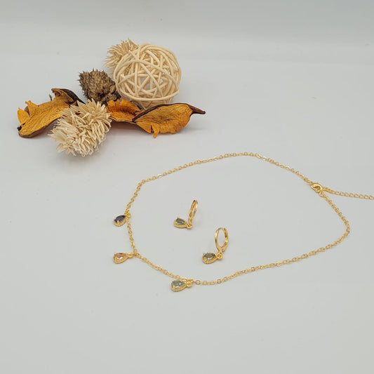 18K Gold Plated Daughter Small Drop Kids Set