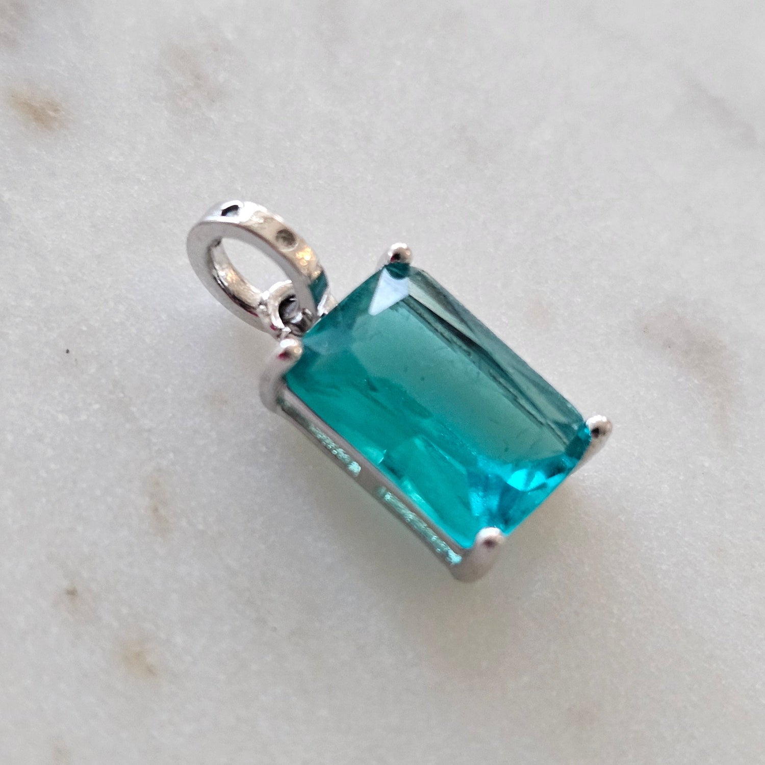 Elegant Lab-Created Gemstone Pendants