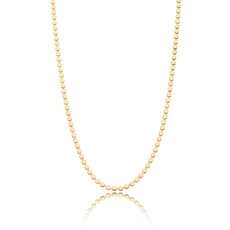 18K Gold Plated Dot Necklace 40cm