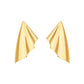 18K Gold Plated Fan Stud Earrings