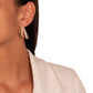 18K Gold Plated Fan Stud Earrings
