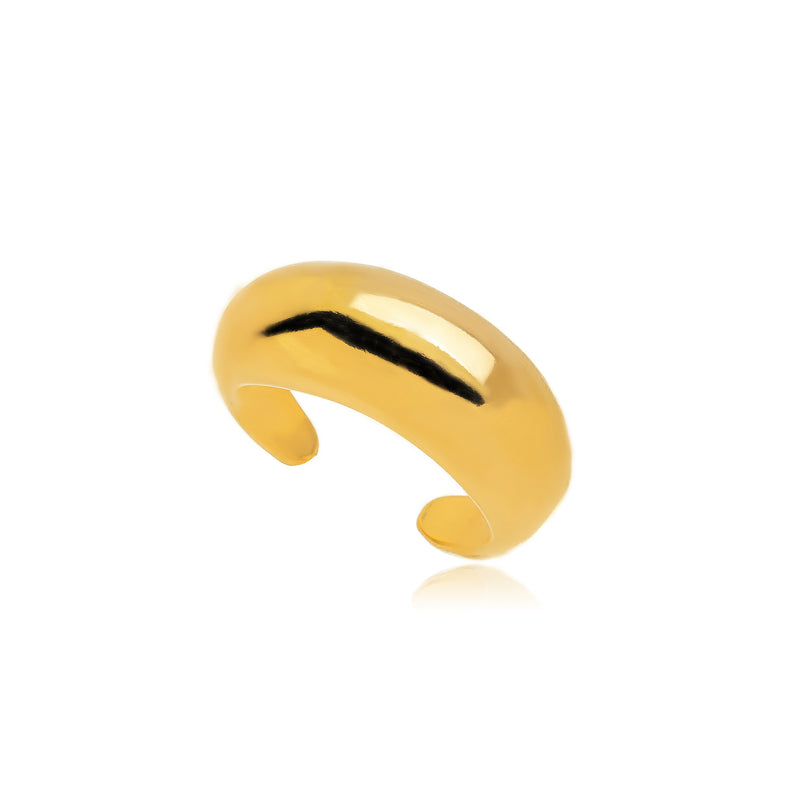 18K Gold Plated Bold Adjustable Ring