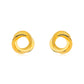 18K Gold Plated Stud Twisted Earrings