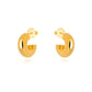 18K Gold Plated Small Bold Hoops Earrings
