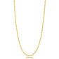 18K Gold Plated Thin Paperclip Necklace 55cm