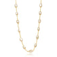 18K Gold Plated Delicate Pearls Necklace 40cm