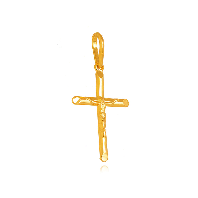 18K Gold Plated Religious Cross Pendant