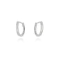 Small Hoop Click Earrings - 925 Silver