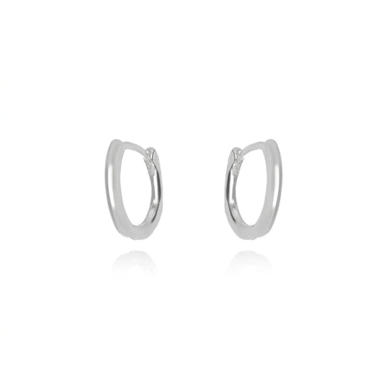 Small Hoop Click Earrings - 925 Silver