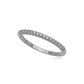 Half Eternity 2mm Zirconia - White Rhodium Plated