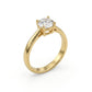 Solitaire Zirconia Ring - 18K Gold Plated