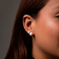 Duo Pearls Earrings - 925 Silver