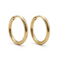Thin Hoops 2cm Earrings - 18K Gold Plated