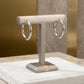 Thin Hoops 2cm Earrings - Rhodium Plated