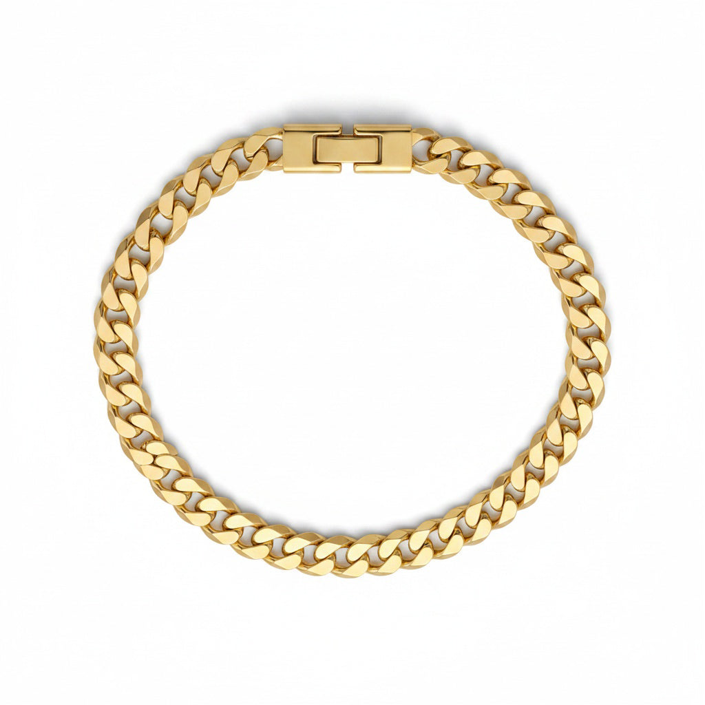 Link Bracelet - Men - 18K Gold Plated