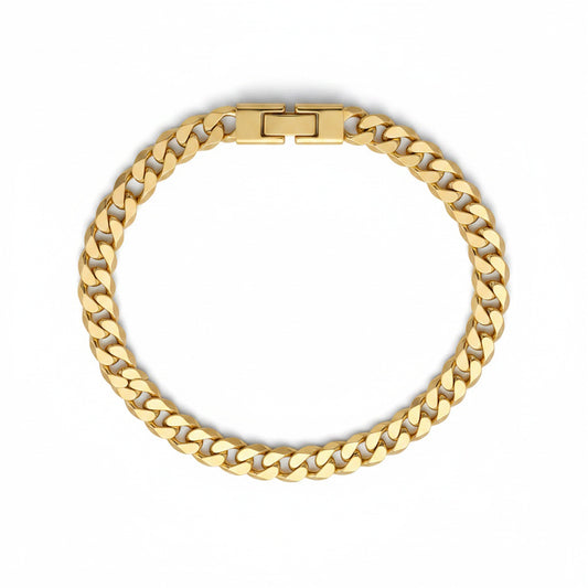 Link Bracelet - Men - 18K Gold Plated