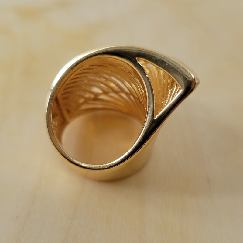 18K Gold Plated Statement Ring