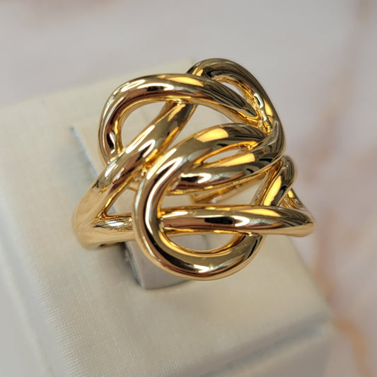 18K Gold Plated Flower Ring