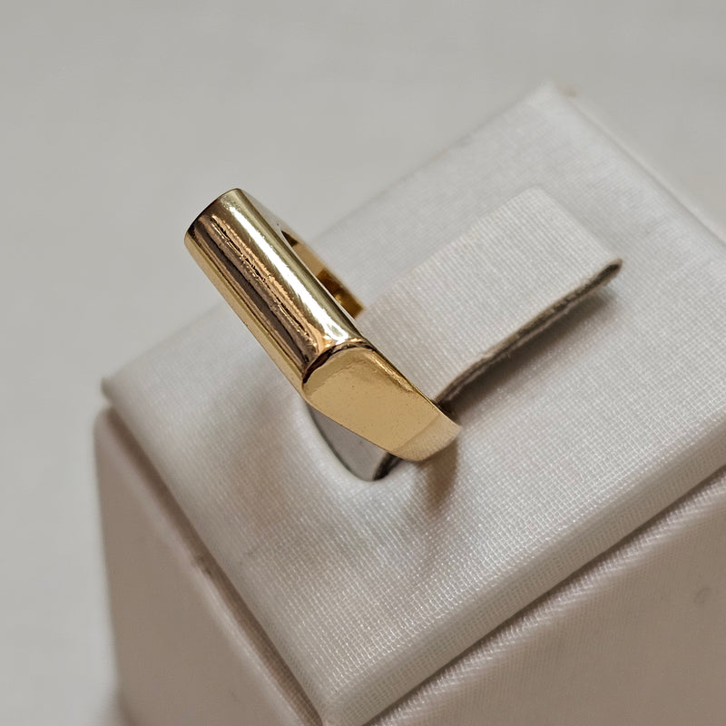 18K Gold Plated Square Band Ring