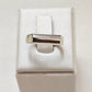 White Rhodium Plated Square Band Ring