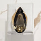 18K Gold Plated Smoky Quartz Ring