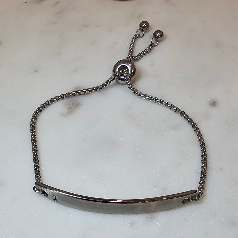 Men's Silver Adjustable Bracelet