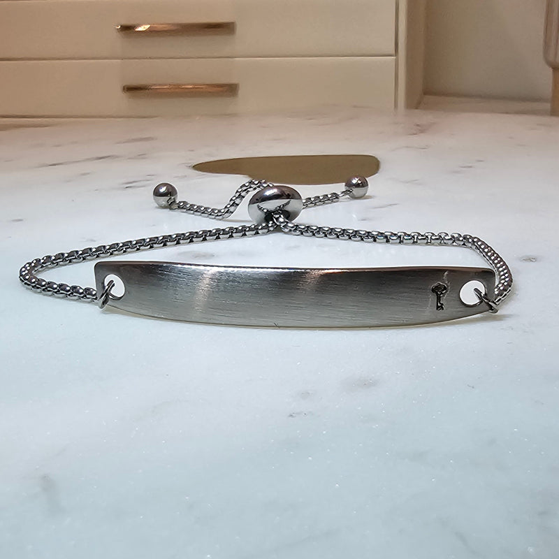 Men's Silver Adjustable Bracelet