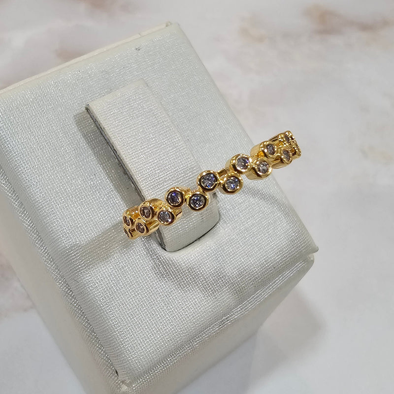 18K Gold Plated Zirconia Delicate Ring