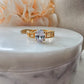 18K Gold Plated Solitaire Zirconia Ring